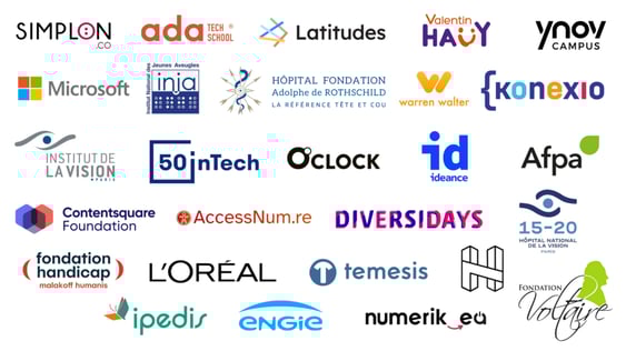 Logos du Consortium Accessibilité Numérique